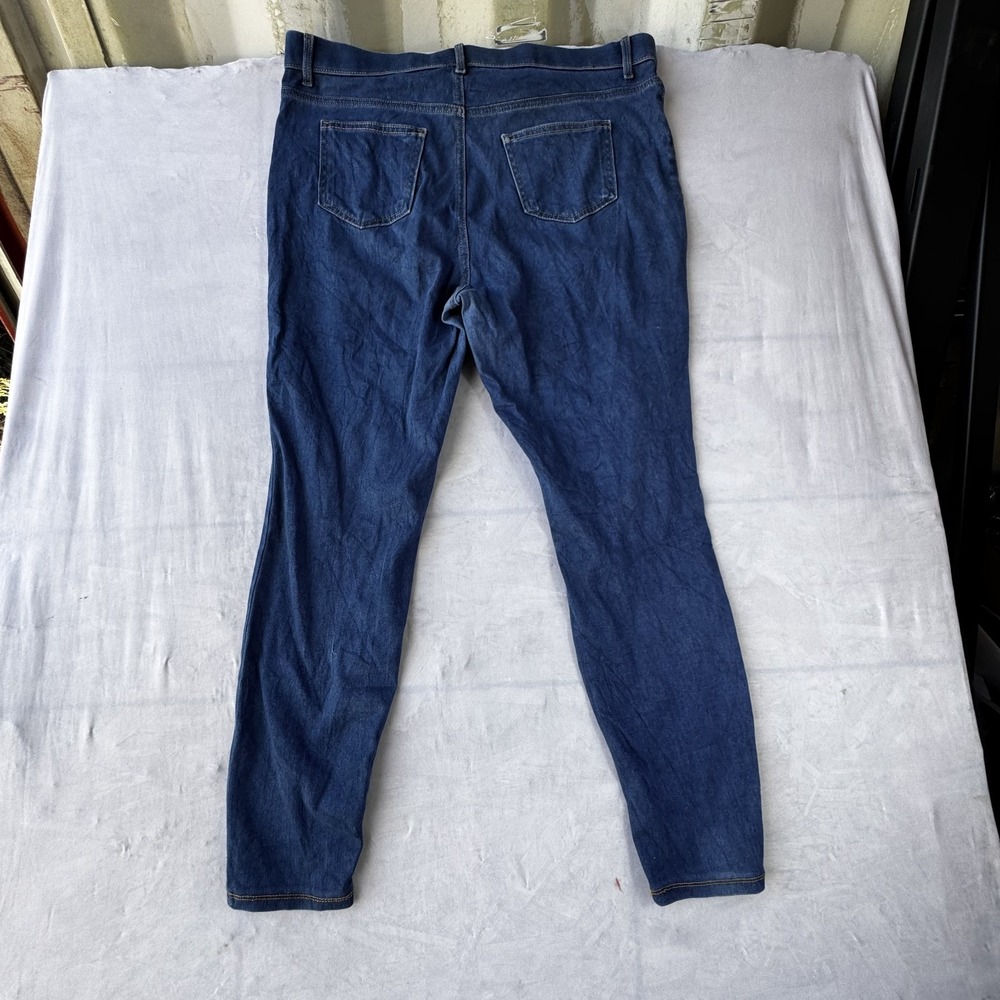 Time and Tru Jegging Jeans Womens 2XL (20) Blue Denim Stretch Skinny Leg Pull On